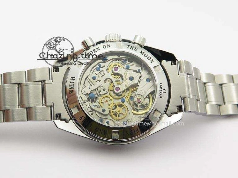 Speedmaster MoonWatch  Apollo 16 Black Dial On SS Bracelet