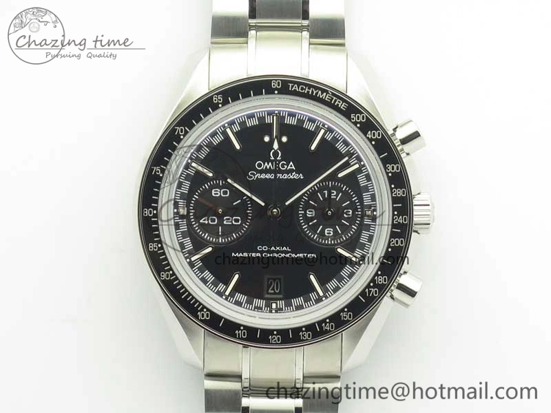 Speedmaster Moonwatch OMF 1:1 Best Edition Black Dial SS Hand on SS Bracelet A9900