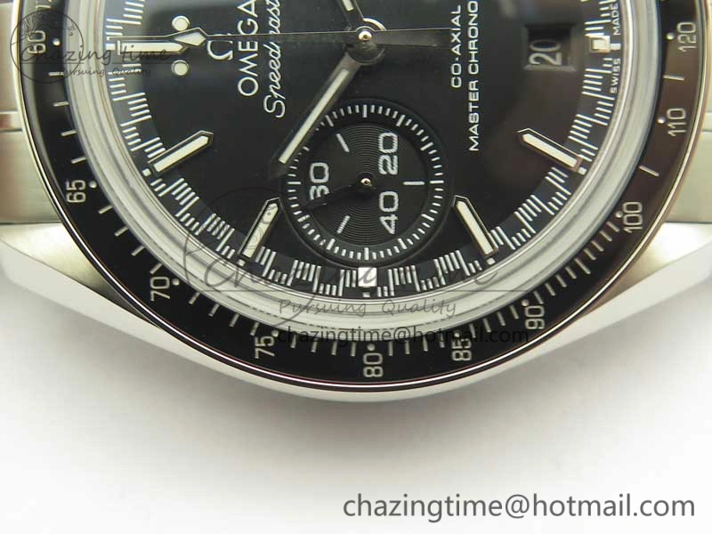 Speedmaster Moonwatch OMF 1:1 Best Edition Black Dial SS Hand on SS Bracelet A9900