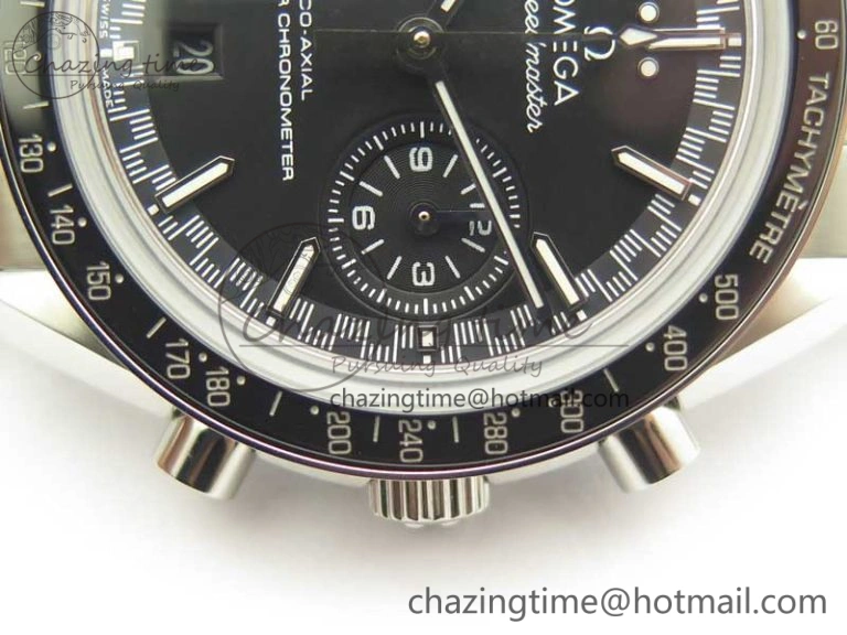 Speedmaster Moonwatch OMF 1:1 Best Edition Black Dial SS Hand on SS Bracelet A9900
