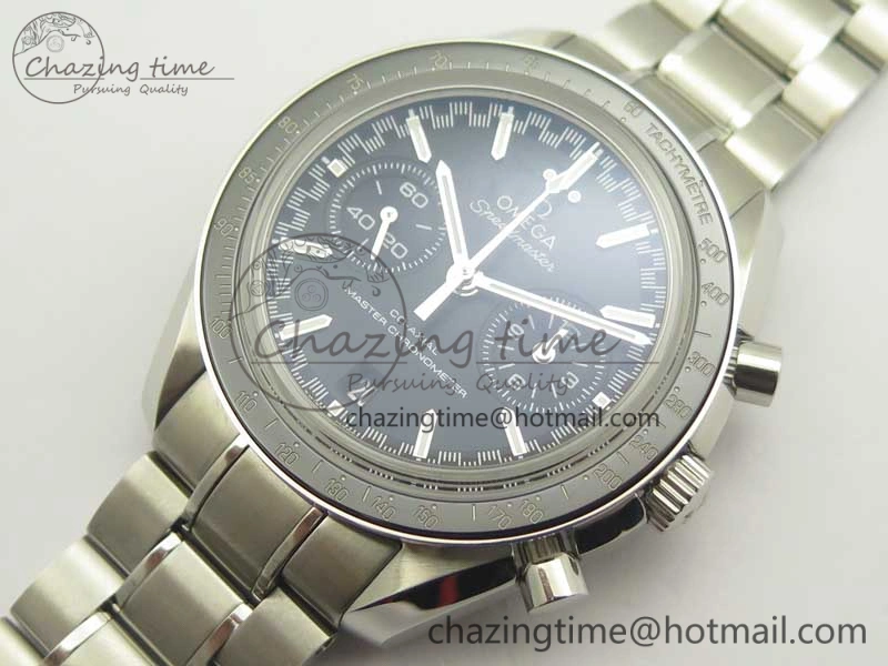 Speedmaster Moonwatch OMF 1:1 Best Edition Black Dial SS Hand on SS Bracelet A9900