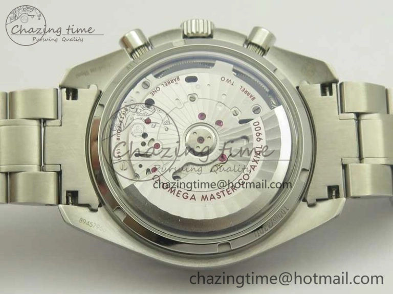 Speedmaster Moonwatch OMF 1:1 Best Edition Black Dial SS Hand on SS Bracelet A9900