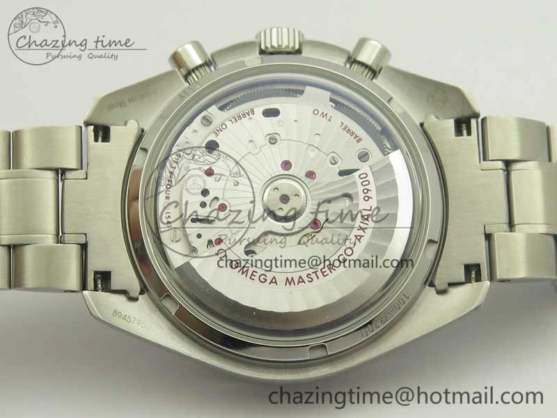 Speedmaster Moonwatch OMF 1:1 Best Edition Black Dial SS Hand on SS Bracelet A9900