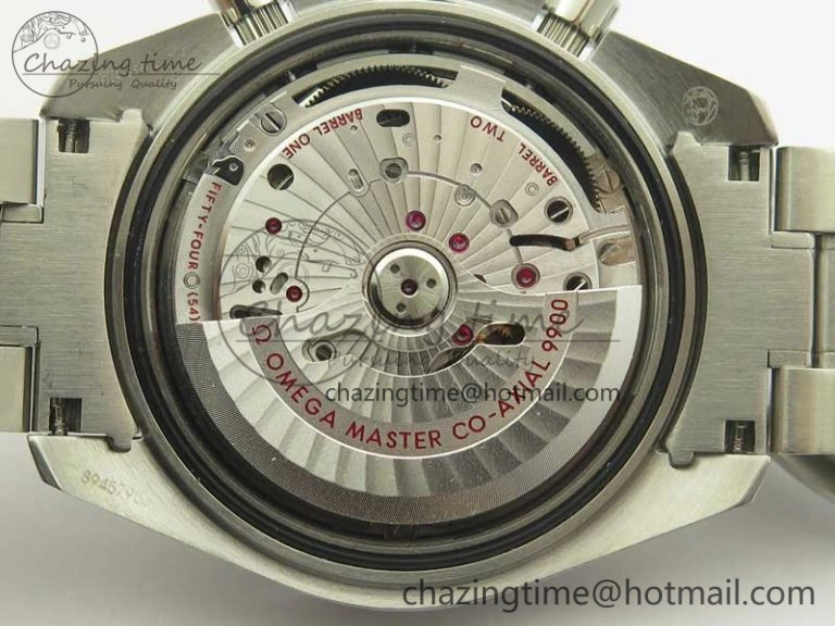 Speedmaster Moonwatch OMF 1:1 Best Edition Black Dial SS Hand on SS Bracelet A9900
