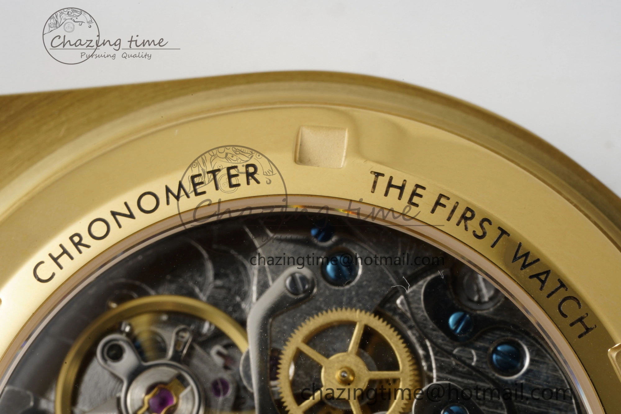 Speedmaster Moonwatch in Moonshine Gold YG RMF Best Edition Green Dial on Green Leather Strap Manual Chrono