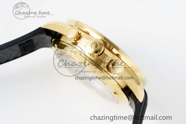 Speedmaster Moonwatch in Moonshine Gold YG RMF Best Edition YG Dial on Black Rubber Strap Manual Chrono