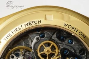 Speedmaster Moonwatch in Moonshine Gold YG RMF Best Edition YG Dial on Black Rubber Strap Manual Chrono