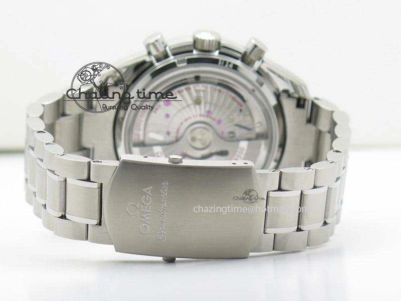 Speedmaster Professional Moonwatch Chrono AXF Best Edition On SS Bracelet A7750