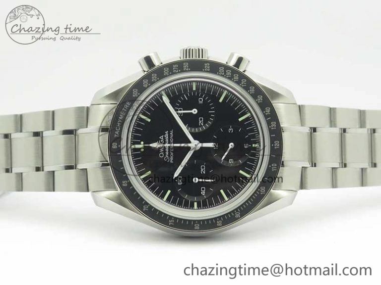 Speedmaster Professional SS OMF Best Edition Black Dial on SS Bracelet Manual Winding Chrono Movement