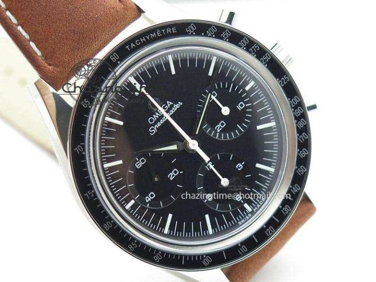 Speedmaster Professional The Moon Watch on Brown Asso Strap Asian Manual Winding Chronograph Movement