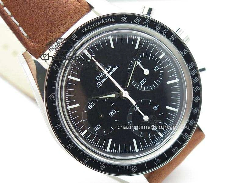 Speedmaster Professional The Moon Watch on Brown Asso Strap Asian Manual Winding Chronograph Movement