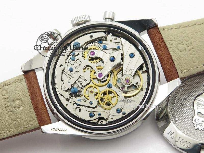 Speedmaster Professional The Moon Watch on Brown Asso Strap Asian Manual Winding Chronograph Movement