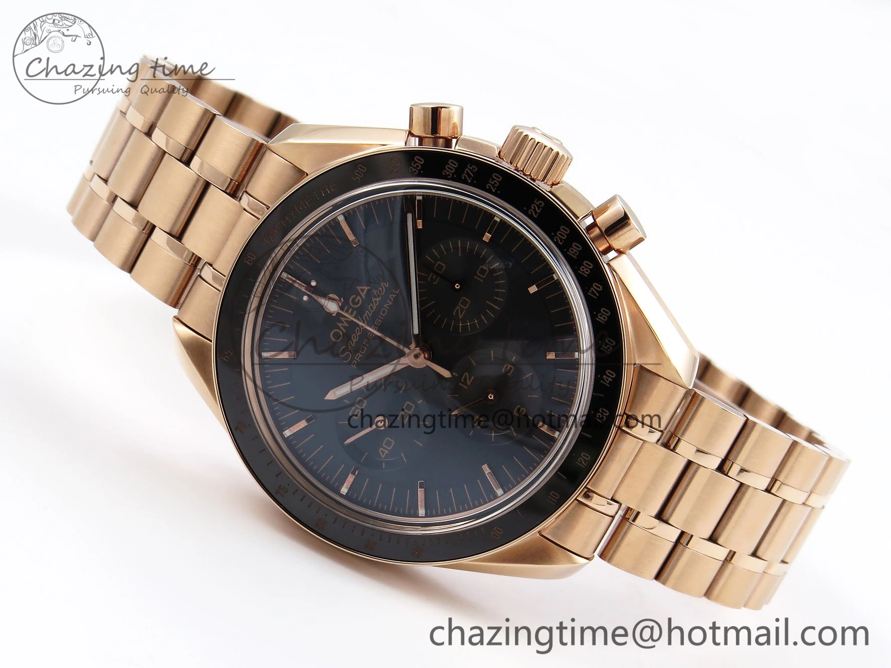 Speedmaster RG RMF Best Edition Black Dial on RG Bracelet Lemania HW