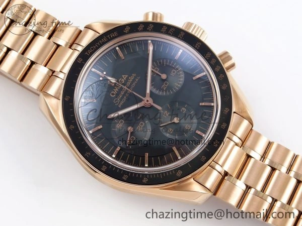 Speedmaster RG RMF Best Edition Black Dial on RG Bracelet Lemania HW