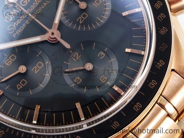 Speedmaster RG RMF Best Edition Black Dial on RG Bracelet Lemania HW