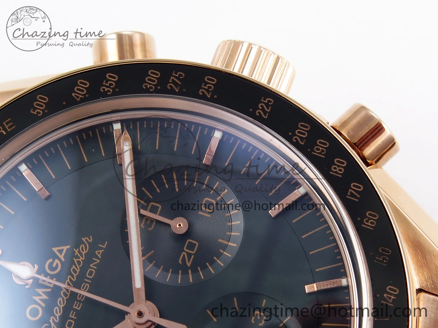 Speedmaster RG RMF Best Edition Black Dial on RG Bracelet Lemania HW