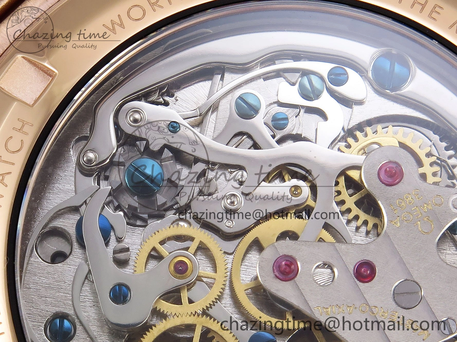 Speedmaster RG RMF Best Edition Black Dial on RG Bracelet Lemania HW