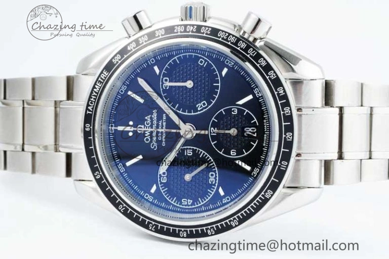 Speedmaster Racing Master SS HKF Best Edition Black Dial on SS Bracelet A7750