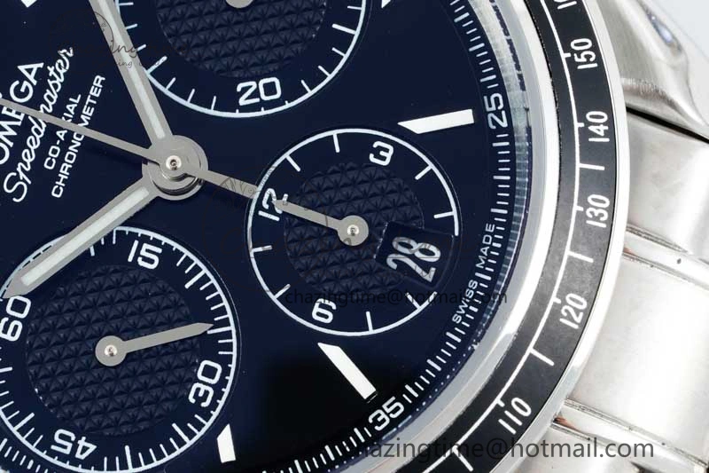 Speedmaster Racing Master SS HKF Best Edition Black Dial on SS Bracelet A7750