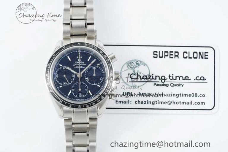Speedmaster Racing Master SS HKF Best Edition Black Dial on SS Bracelet A7750