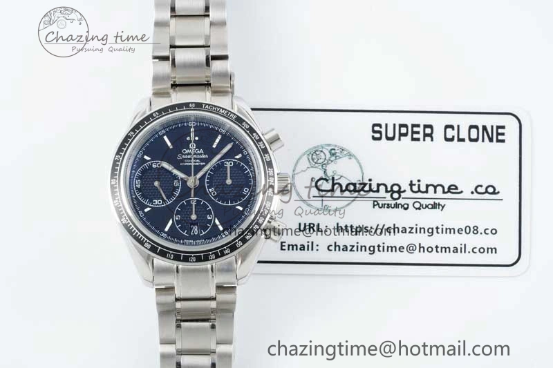 Speedmaster Racing Master SS HKF Best Edition Black Dial on SS Bracelet A7750