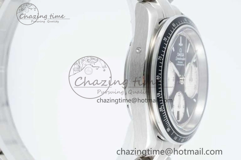 Speedmaster Racing Master SS HKF Best Edition Black White Dial on SS Bracelet A7750