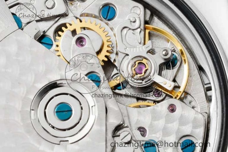Speedmaster Racing Master SS HKF Best Edition Blue Black Dial on Black Rubber Strap A7750