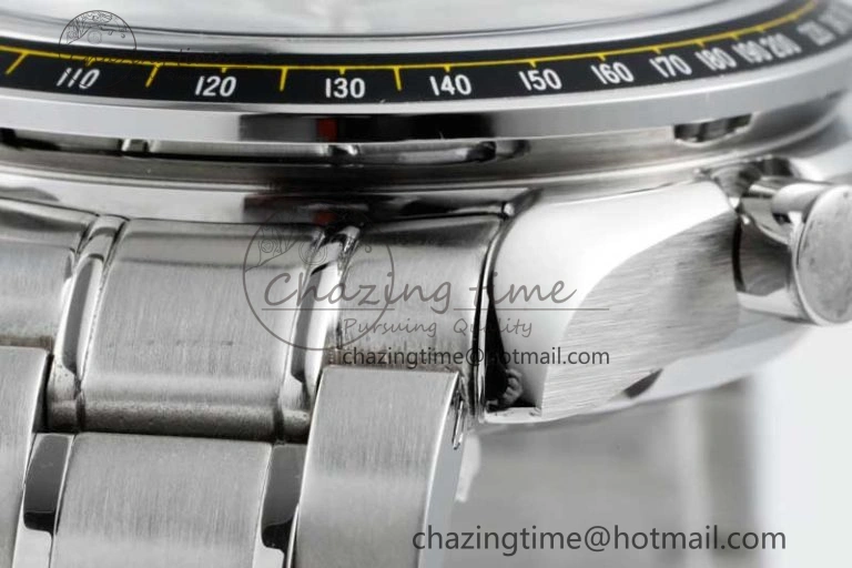 Speedmaster Racing Master SS HKF Best Edition Blue Black Dial on SS Bracelet A7750