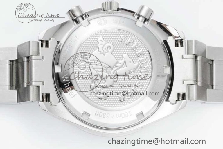 Speedmaster Racing Master SS HKF Best Edition Blue Black Dial on SS Bracelet A7750
