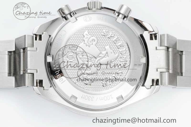 Speedmaster Racing Master SS HKF Best Edition Blue Black Dial on SS Bracelet A7750