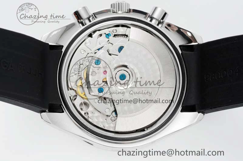 Speedmaster Racing Master SS HKF Best Edition Gray Black Dial on Black Rubber Strap A7750