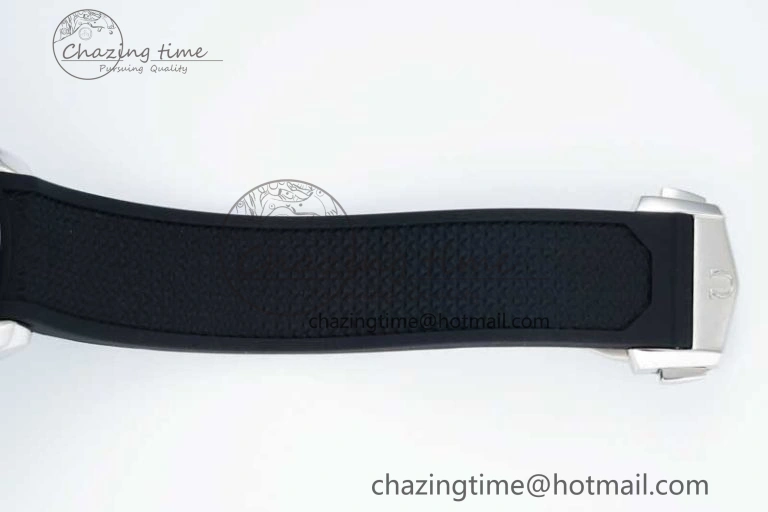 Speedmaster Racing Master SS HKF Best Edition Gray Black Dial on Black Rubber Strap A7750
