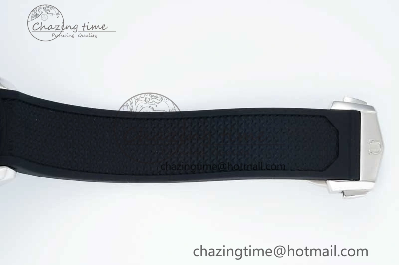Speedmaster Racing Master SS HKF Best Edition Gray Black Dial on Black Rubber Strap A7750