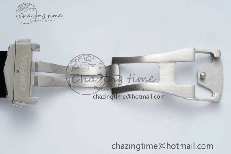 Speedmaster Racing Master SS HKF Best Edition Gray Black Dial on Black Rubber Strap A7750