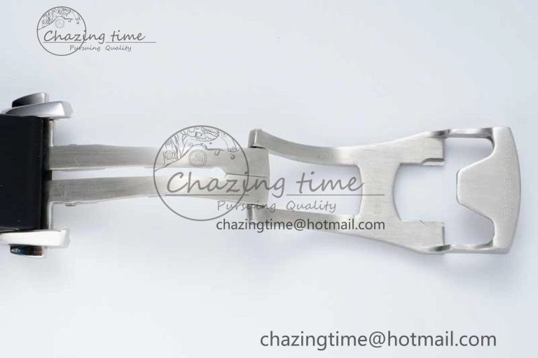 Speedmaster Racing Master SS HKF Best Edition Gray Black Dial on Black Rubber Strap A7750