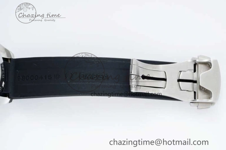 Speedmaster Racing Master SS HKF Best Edition Gray Black Dial on Black Rubber Strap A7750