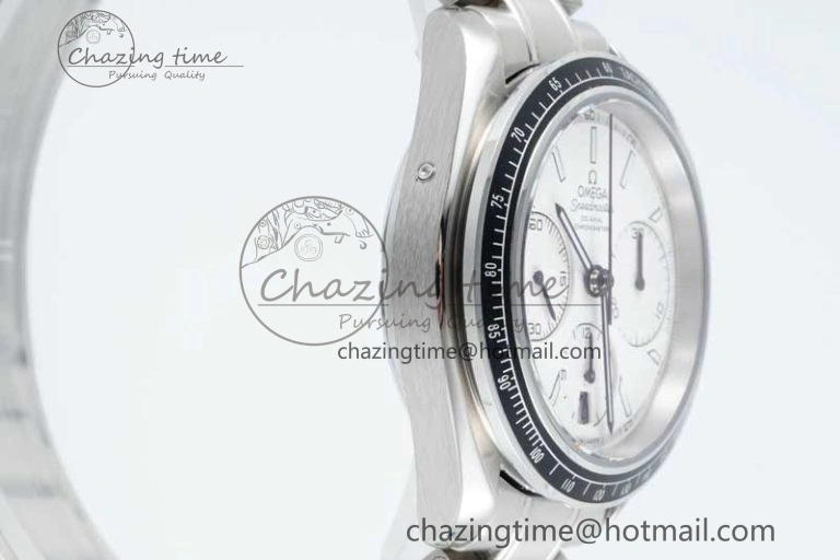 Speedmaster Racing Master SS HKF Best Edition White Dial on SS Bracelet A7750