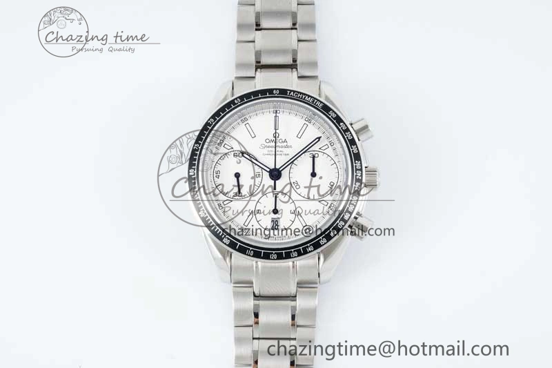 Speedmaster Racing Master SS HKF Best Edition White Dial on SS Bracelet A7750