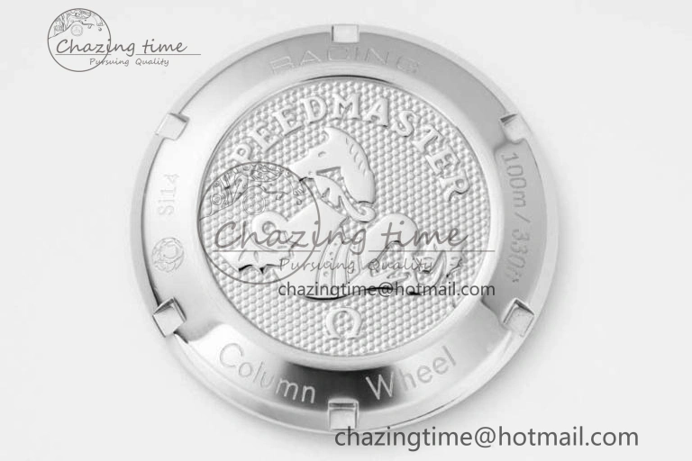 Speedmaster Racing Master SS HKF Best Edition White Dial on SS Bracelet A7750