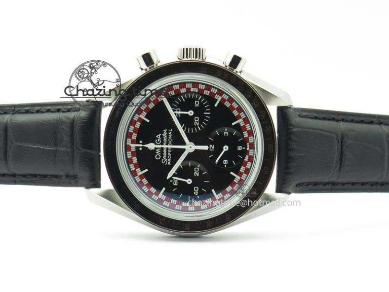 Speedmaster SS 2013 Pro Racing On Black Leather Strap Manual Winding Chrono Movement