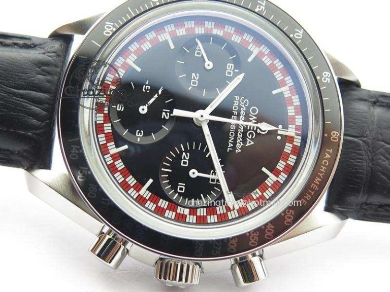 Speedmaster SS 2013 Pro Racing On Black Leather Strap Manual Winding Chrono Movement