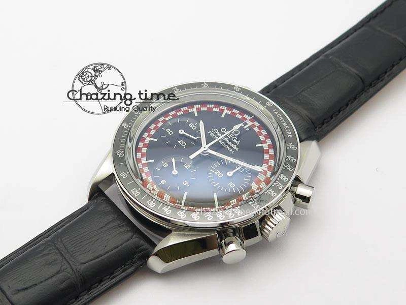 Speedmaster SS 2013 Pro Racing On Black Leather Strap Manual Winding Chrono Movement