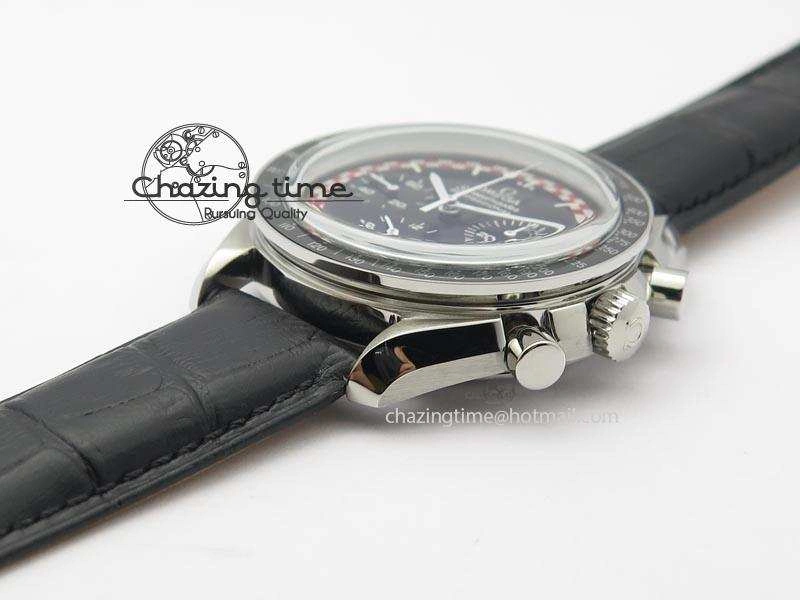 Speedmaster SS 2013 Pro Racing On Black Leather Strap Manual Winding Chrono Movement