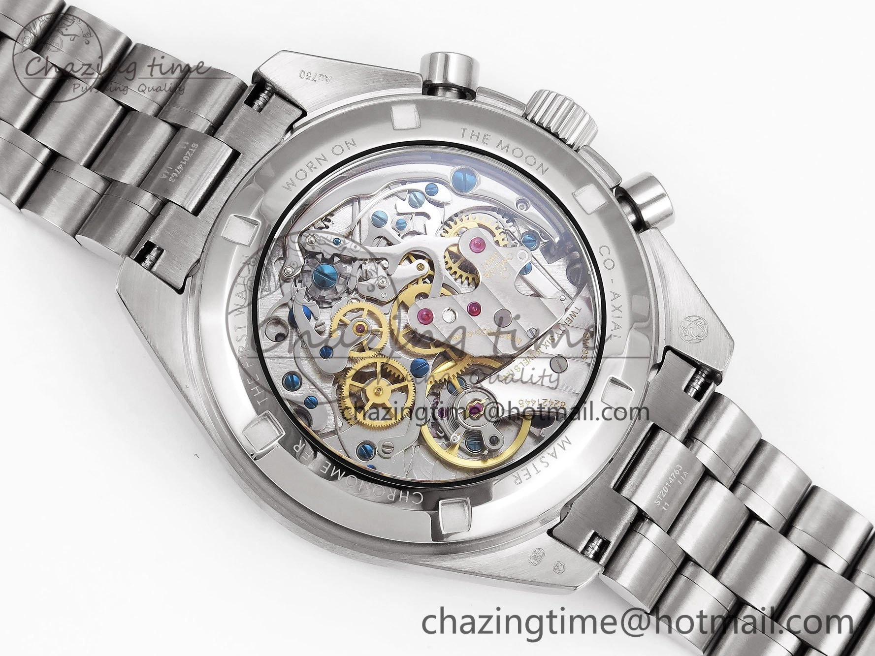 Speedmaster SS RMF Best Edition White Dial on SS Bracelet Lemania HW