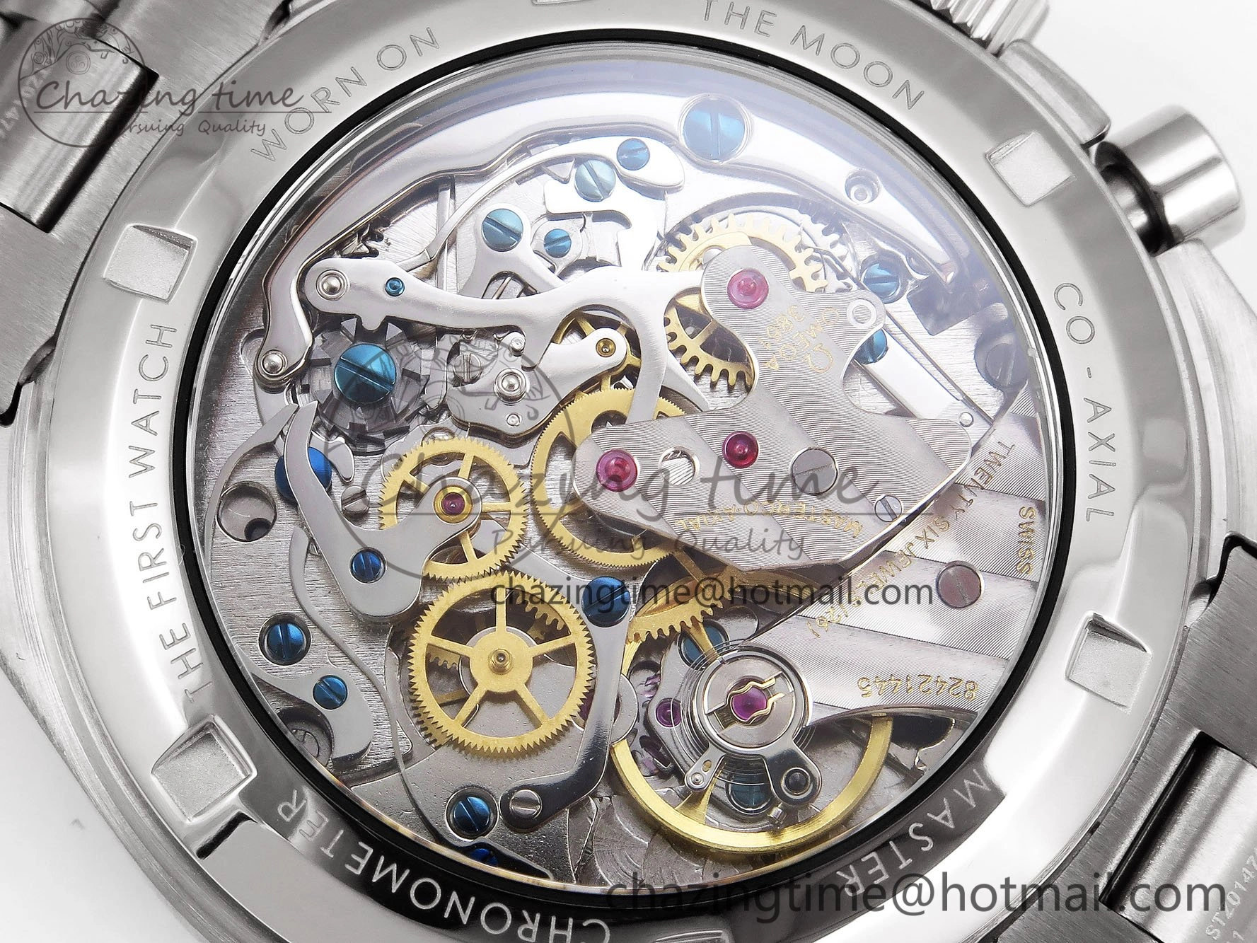 Speedmaster SS RMF Best Edition White Dial on SS Bracelet Lemania HW