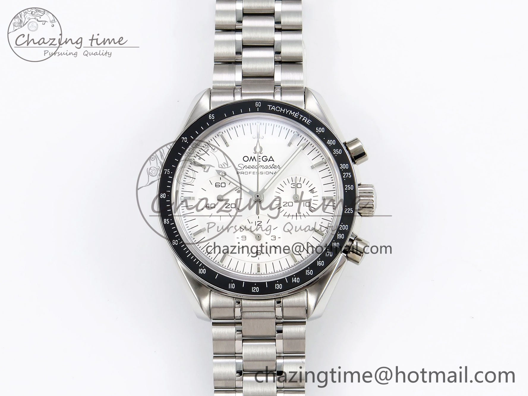 Speedmaster SS RMF Best Edition White Dial on SS Bracelet Lemania HW