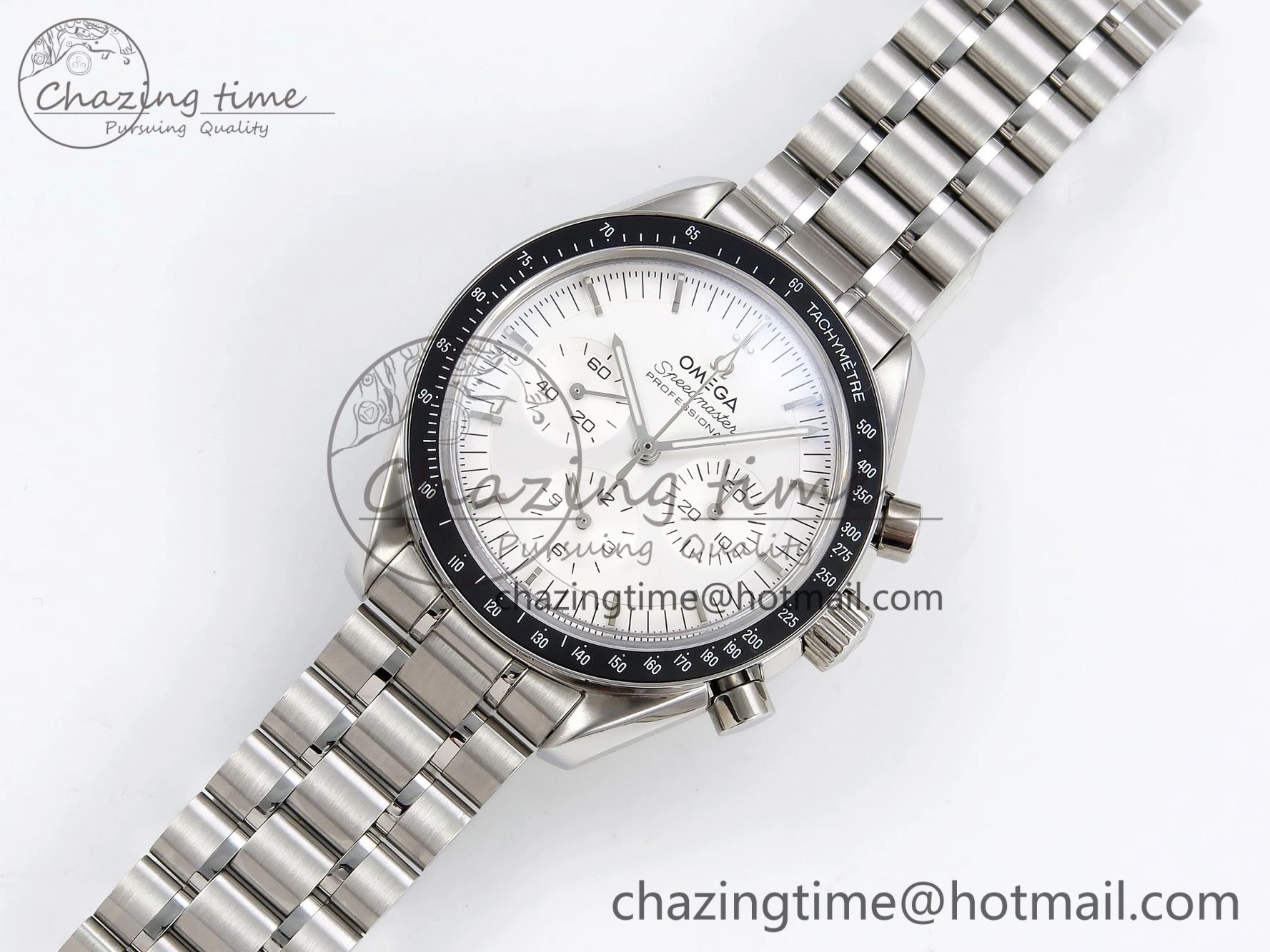 Speedmaster SS RMF Best Edition White Dial on SS Bracelet Lemania HW