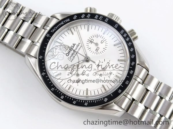 Speedmaster SS RMF Best Edition White Dial on SS Bracelet Lemania HW