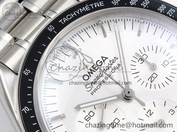 Speedmaster SS RMF Best Edition White Dial on SS Bracelet Lemania HW