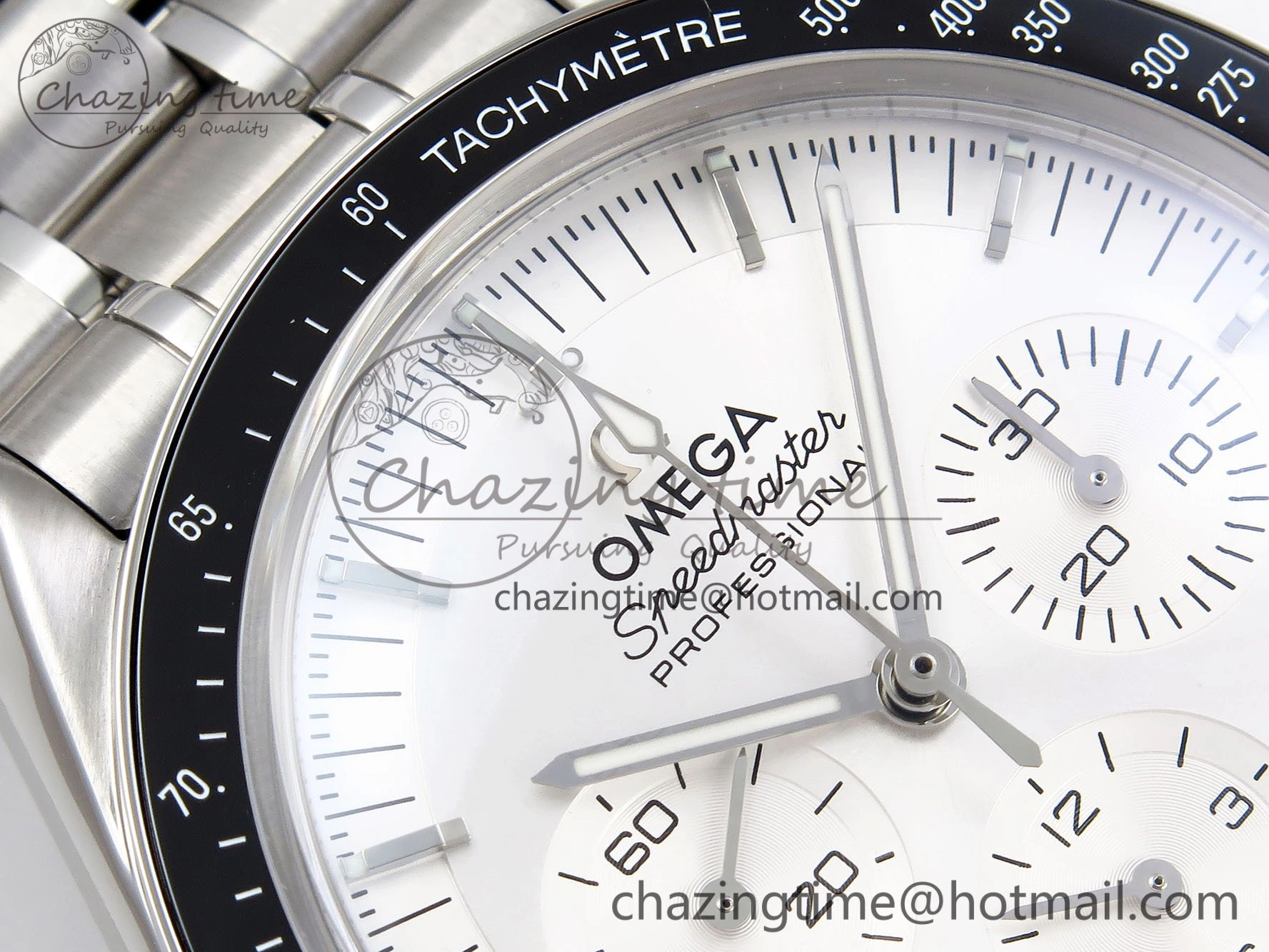 Speedmaster SS RMF Best Edition White Dial on SS Bracelet Lemania HW